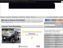 Tablet Screenshot of hummertruckworld.com